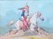 Caballo soldado - Acuarela original de Theodore Fort - 1844 1844, Imagen 1