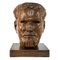 Portrait of Italo Balbo - Original Skulptur aus Holz von Marco Novati - 1930er Jahre 1
