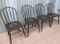 Vintage Wooden Bowback Dining Chairs, Set of 4 2