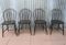 Vintage Wooden Bowback Dining Chairs, Set of 4, Image 1