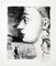 Acquaforte Portrait originale di P. Delvaux, Immagine 1