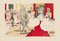 Dancers in Theatre - Litografia originale di Maurice Brianchon, anni '50 -'50, Immagine 1