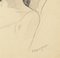 Mujer con sombrero - Lápiz de dibujo original de C. Breveglieri - años 30, Imagen 2
