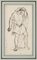 Male Figure - China Ink Drawing by A.-F. Cals - Late 19th Century Late 19th Century 3