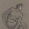 Male Nude - Original Pencil and White Lead on Paper by L. Russolo - 1920s 1908-1909 3