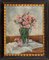Vase with Flowers - Original Öl auf Leinwand von A. Cappellini - Mid 1900 Mid Century Design 2