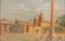 Piazza del Popolo, Rome - Oil on Canvased Cardboard - Early 20th Century Early 20th Century, Image 2