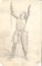 Saint-Louis - Original Pencil Drawing by Unknown French Artist 19th Century 19th Century 1