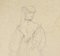 La Sorrentine - Original Pencil Drawing by Horace Vernet - Mid 1800 Mid 1800, Image 3
