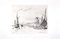 Incisione originale di JB Jongkind 1866 per Incisione originale di Vue du Port au Chemin de Fer à Honfleur, Immagine 1