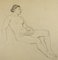 Femme Nue - Original Pencil Drawing by Horace Vernet - Mid 1800 Mid 1800 3