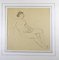 Femme Nue - Original Pencil Drawing by Horace Vernet - Mid 1800 Mid 1800, Image 1