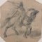 Soldier on horseback - Original Pencil Drawing by I. Kramskoi - 1970 ca. 1870 ca. 2