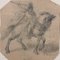 Soldier on horseback - Original Pencil Drawing by I. Kramskoi - 1970 ca. 1870 ca., Image 2