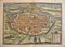 Metz, Antike Karte von '' Civitates Orbis Terrarum '' - 1572-1617 1572-1617 1