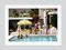 Poolside Party Oversize C Print Framed in White by Slim Aarons 2