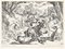 Scène de Chasse - Gravure à l'Eau-Forte originale par Antonio Tempesta - Début 17ème Siècle Début 17ème Siècle 1