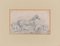 Cavallo con mandrie - Disegno originale in china di Filippo Palizzi - 1895-1895, Immagine 2