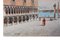 Venedig, Piazza San Marco - Originales Aquarell von A. Guidotti Frühem 20. Jahrhundert 2