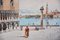 Venice, Piazza San Marco - Original Watercolor by A. Guidotti Early 20th Century, Image 3