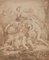 Allegorical Scene - Original Sepia Drawing Attribute to L.F. Dubourg -Early 1700 Early 18th Century 1