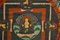 Bouddha Mudra Mandala - Thangka Tibétain Vintage - Début 20ème Siècle 10
