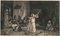 Aguaseile Orientale - Grabado original b / w de Charles Courtry - década de 1880, Imagen 1