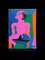 Man in Pink - Original Siebdruck von Fritz Baumgartner - um 1970 1970 1