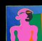 Man in Pink - Original Siebdruck von Fritz Baumgartner - um 1970 1970 2