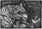 The Tiger - Original China Ink on Paper de Maria Ginzburg - 2018 2018, Imagen 1