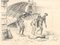 Expulsion from Paradise - Dibujo original de tinta de Lac Man, principios del siglo XX, Imagen 1
