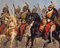 Bataille, Chevaliers sur Chevaux - Encre de Chine Original et Aquarelle par T. Fort - 1840s 1840s 2