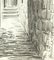 Wall of Philip Augustus - Original Charcoal Drawing by C. Heyman - Early 1900 Early 1900 3