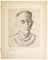 Portrait of Henry de Montherlant - Original Etching by Yves Brayer Mid 20th Century 2