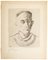 Portrait of Henry de Montherlant - Original Radierung von Yves Brayer Mid 20th Century 2