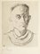 Portrait of Henry de Montherlant - Original Radierung von Yves Brayer Mid 20th Century 1