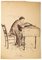 L'Etudiant - Dibujo de tinta china, principios de 1900, 1900, Imagen 1