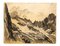 Mountaint - Original Charcoal Drawing by Jean Chapin - Early 1900 Early 1900 2