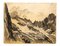 Mountaint - Original Charcoal Drawing by Jean Chapin - Early 1900 Early 1900, Image 2