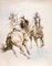 Equestrian - Litografia originale di Zhou Zhiwei - 2008 2008, Immagine 1