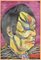 Retrato de hombre tatuado - Pasta de aceite original sobre lienzo - Finales del siglo XX Finales del siglo XX, Imagen 1