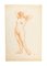 Naked Woman - Original Pencil Drawing Late 19th Century Late 19th Century 1