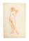 Naked Woman - Original Pencil Drawing Late 19th Century Late 19th Century, Image 1
