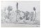 Landschaft in Schwarz & Weiß - Bleistiftzeichnung auf Papier von MH Yvert - Ende 1800, spätes 19. Jh 1