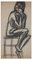 Sitzende Frau - Original Kohlezeichnung - Frühes 20. Jahrhundert Frühes 20. Jahrhundert 1