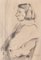 Portrait - Dessin au Pluie Original par T. Gertner - 1941 1941 1