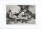 Se Aprovechan - Original Etching by Francisco Goya - 1863 1863 1