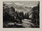 Alpes - Lithographie Originale sur Papier par A. Lauro - 20ème Siècle 20ème Siècle 1
