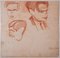 Studies for a Female Standing Nude - Lápiz de dibujo de D. Ginsbourg - 1918 1918, Imagen 2
