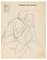 Winged Figure - Original Pencil Drawing by J. Bodley - 1940 1940 1